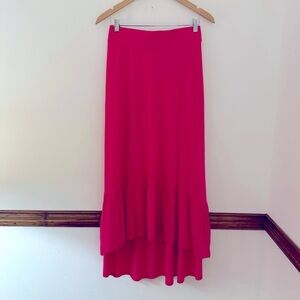 Apt 9, Women’s pink full length skirt. High in front, low in back. NWT. Large